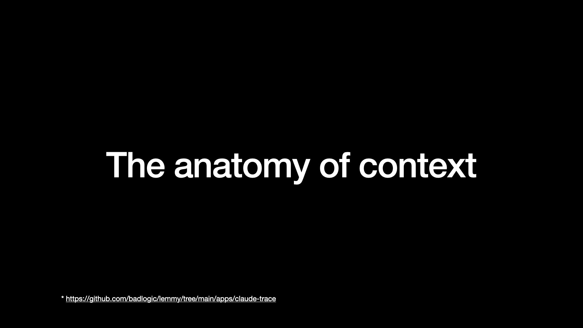 The anatomy of context