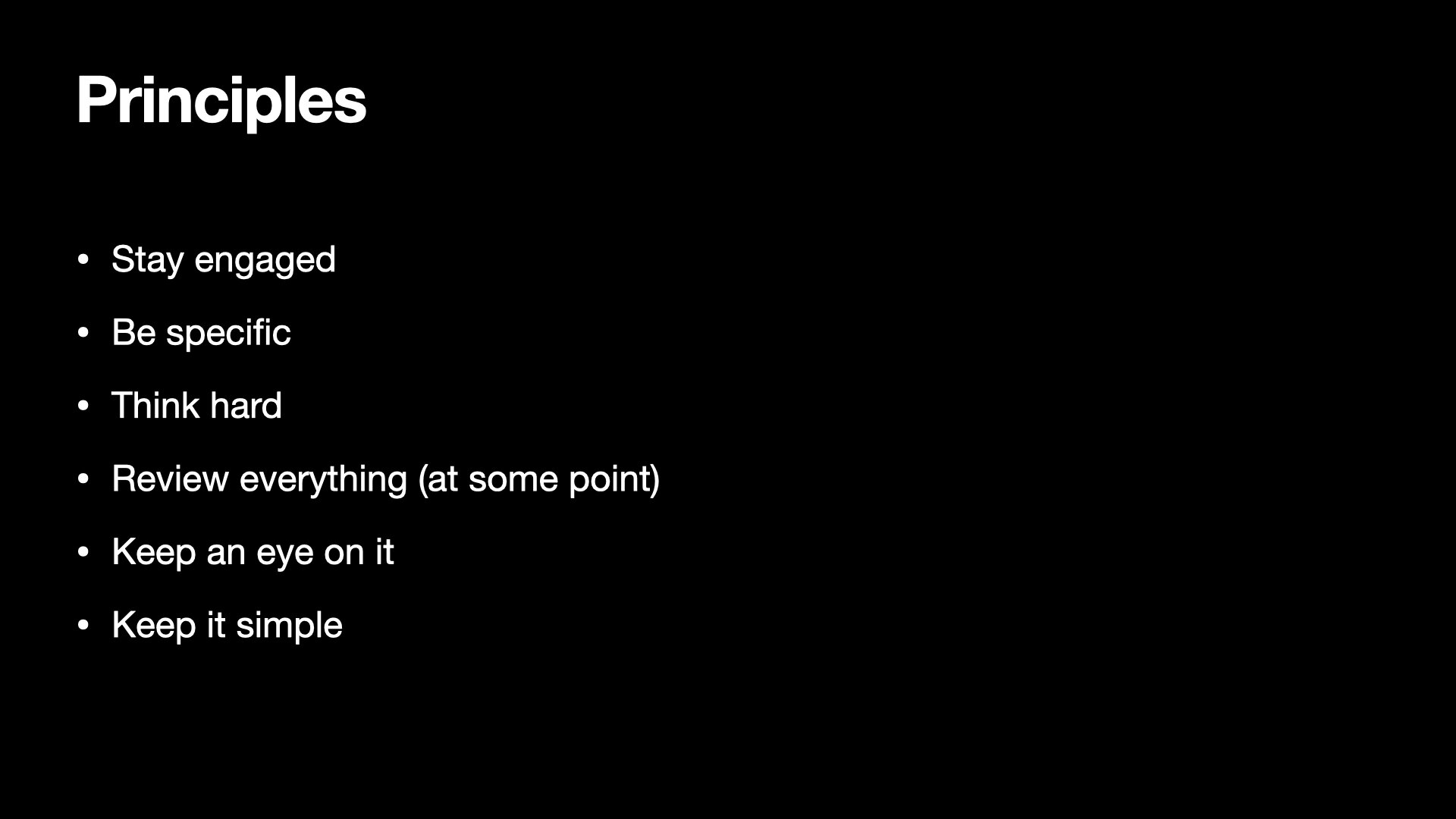 Principles