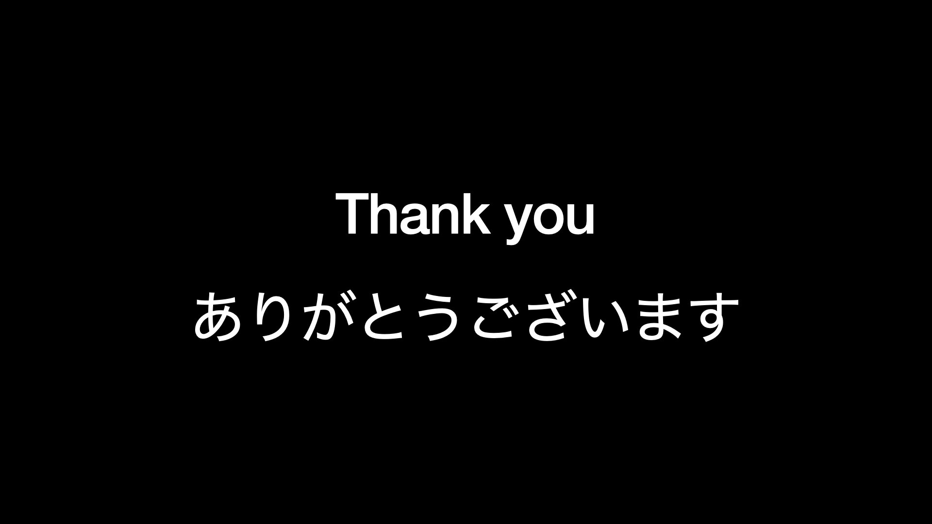 Thank you